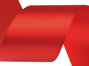 Premium-Satinband einseitig (40 mm Breite x 5 m Länge) - Elegantes Näh- und Bastelband