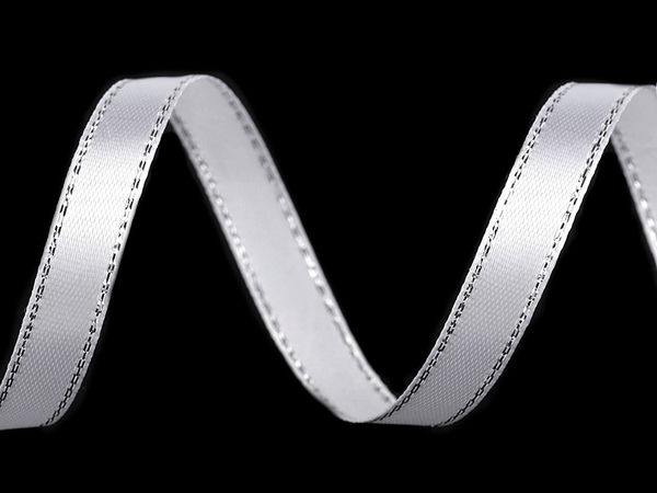 Weihnachtsband mit Lurex, Breite 6 mm, Packung zu 5 m