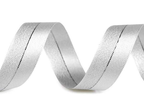 Premium 25 mm Lurex-Metallband - Doppelseitiges glitzerndes Dekoband für Geschenkverpackungen, Bastelarbeiten und festliche Dekoration