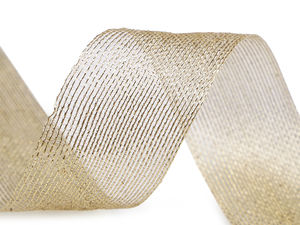 Dekoband mit Lurex Breite 40 mm