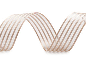 Satinband mit Organza, Breite 25 mm