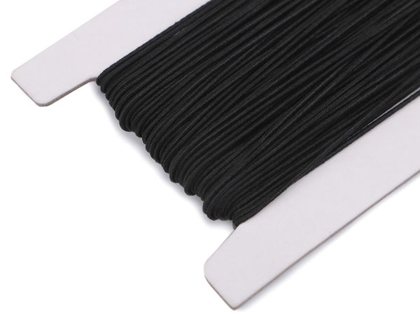 Premium-Hutgummiband rund (1 mm) - Hochfester Elastikfaden zum Nähen, Stricken, Basteln und für Papierwaren