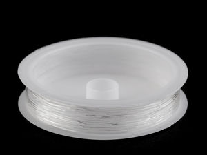 Unsichtbarer elastischer Nylonfaden transparent Ø 1 mm