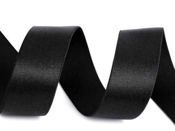 Premium 25mm Satin-Gummiband - Straffes Elastikband für Bündchen, Gürtel und Modedesign