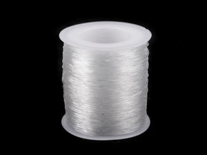 Elastischer Nylonfaden / Gummifaden transparent Ø 0,8 mm