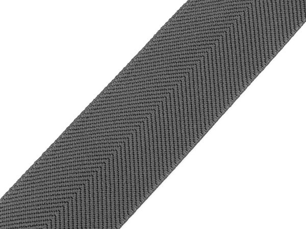 Premium 40 mm Gummiband mit Köpermuster für Gürtel, Hosenträger und Bekleidung
