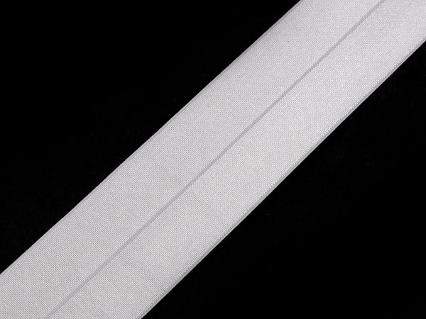 Premium-Falzgummiband (40 mm Breite) - Elastisches Einfassband mit hoher Spannkraft für Sportbekleidung, Unterwäsche und Bekleidung
