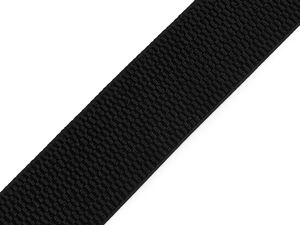 Premium 40mm strukturiertes Gummiband - Weiches geripptes Elastikband in Schwarz für Röcke, Gürtel und Schneiderei