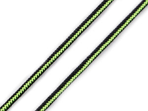 Premium 2,5 mm runde Gummikordel in Reißverschluss-Optik für Sport- und Outdoorbekleidung