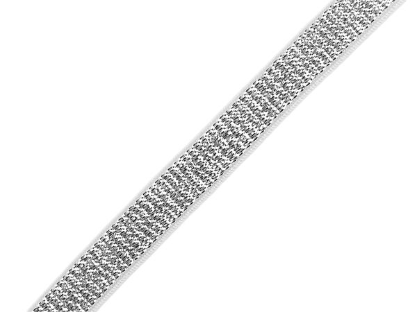 Brokat-Gummiband / Schulterträger Breite 10 mm mit Lurex