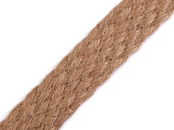 Geflochtenes Jute-Gurtband Breite 35 mm