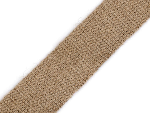 Premium Jutegurtband aus Naturjute (50 mm Breite) - Robustes, umweltfreundliches Band für Polsterarbeiten, Basteln und Dekoration