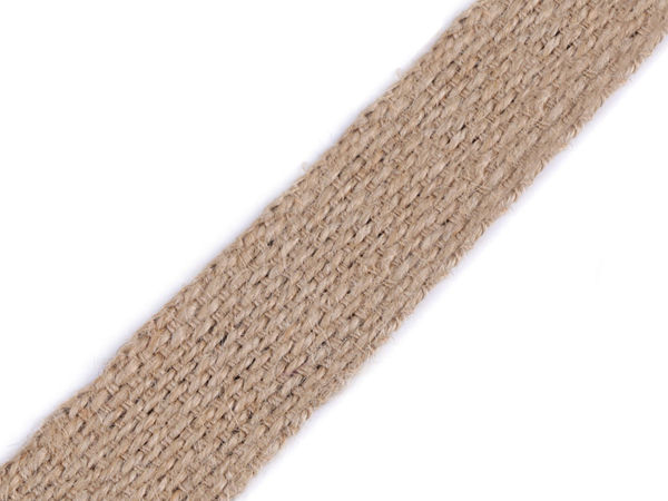 Premium-Jutegurtband 30 mm - Naturbelassenes Juteband für Polsterarbeiten, Wohndekoration & Taschengestaltung