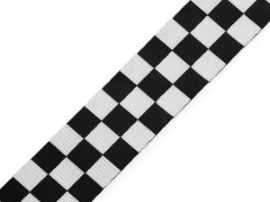 Glattes, beidseitiges Gurtband mit feinem Glanz, Breite 38 mm