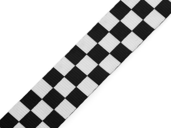 Glattes, beidseitiges Gurtband mit feinem Glanz, Breite 38 mm