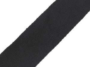Premium-Baumwollgurtband Schwarz - 40 mm breites, strapazierfähiges Band für Taschen, Bastelarbeiten und Polsterungen