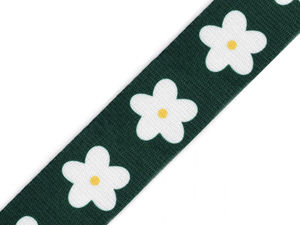 Glattes, beidseitiges Gurtband, Breite 38 mm