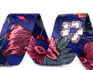Glattes, beidseitiges Gurtband, Paisley, Breite 38 mm