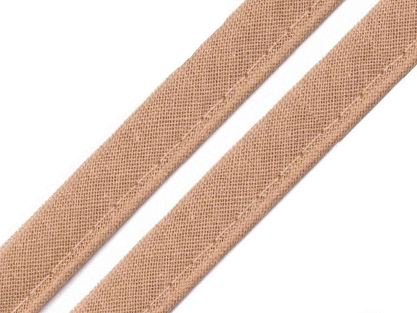 Premium-Paspelband aus 100 % Baumwolle - 12 mm verstärktes Schrägband (50-m-Rolle)