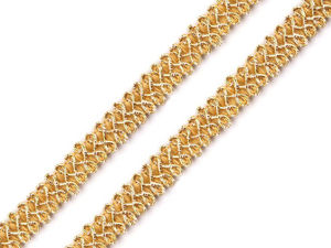 Premium Metallic-Gimpenborte - Feste Lurex-Glitzer-Verzierung