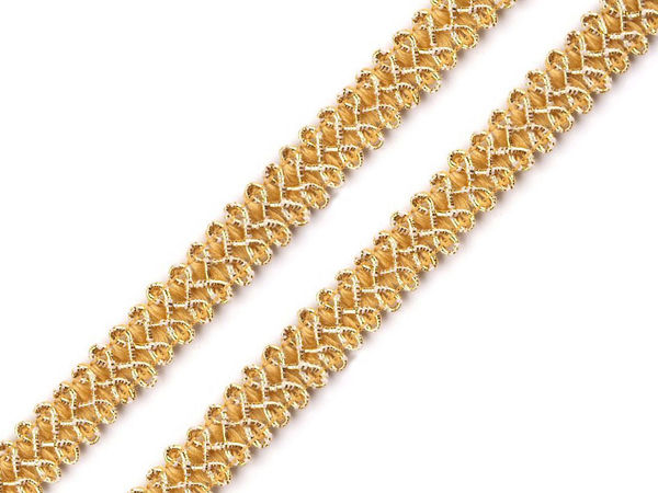 Premium Metallic-Gimpenborte - Feste Lurex-Glitzer-Verzierung