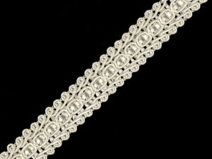 Premium formstabile Flechtborte (16 mm Breite) - Elegante Zierborte für Bekleidung, Heimtextilien & Bastelarbeiten