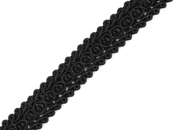 Premium formstabile Flechtborte (16 mm Breite) - Elegante Zierborte für Bekleidung, Heimtextilien & Bastelarbeiten