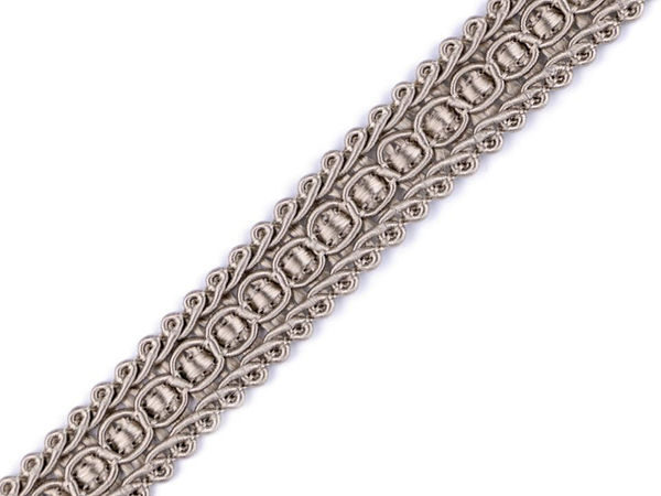 Premium formstabile Flechtborte (16 mm Breite) - Elegante Zierborte für Bekleidung, Heimtextilien & Bastelarbeiten