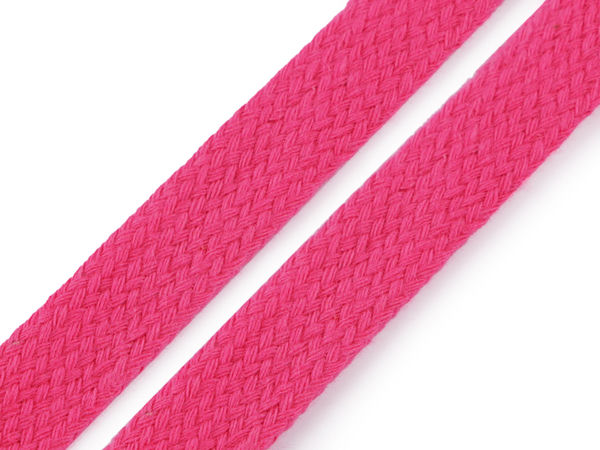 Premium Flachkordel aus Baumwolle (12-15mm) - Strapazierfähige Schlauchkordel für Hoodies, Bekleidung und DIY-Projekte