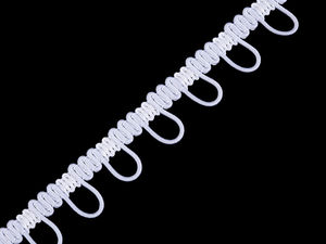 Schlaufenborte mit elastischen Schlaufen für Knöpfe Breite 15 mm