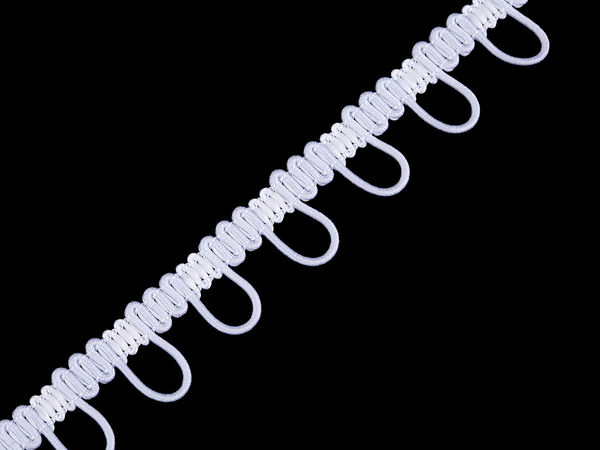 Schlaufenborte mit elastischen Schlaufen für Knöpfe Breite 15 mm