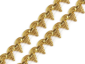 Premium Metallic-Gimpenborte - Elegantes Glitzerband zum Nähen, für Kostüme & Bastelarbeiten