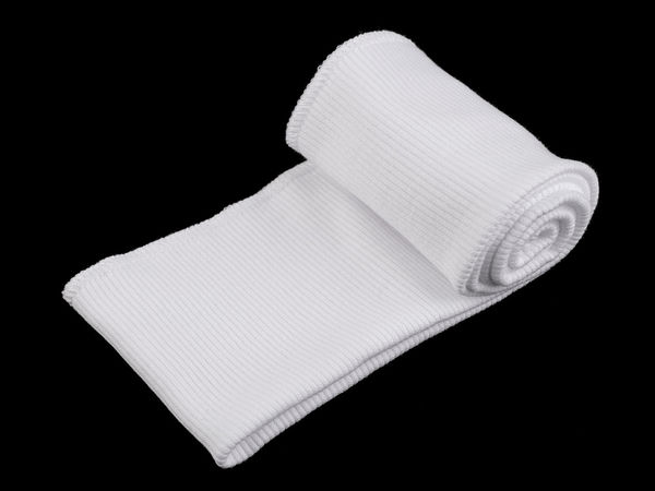 Elastischer Bündchenstoff aus Baumwolle für Sweatshirts - Schlauchform 8x80 cm