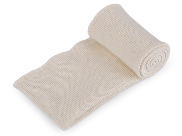 Elastischer Bündchenstoff aus Baumwolle für Sweatshirts - Schlauchform 8x80 cm