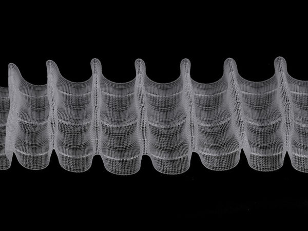 Bleistiftfaltenband / Gardinenband Breite 75 mm