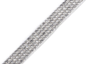 Selbstklebendes Kristall-Strassband, Breite 10 mm