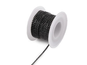 Premium 2mm Strass-Kesselkette - Funkelnde Bijouterie-Kesselkette für Schneiderei, Accessoires und Kurzwaren