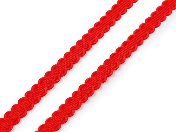 Premium Satin-Bogenborte - 10 mm geprägtes Zierband für Bekleidung, Basteln und Floristik