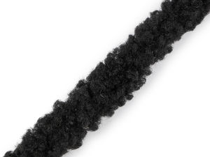 Einfassband aus Lammfellimitat / Webpelzband, rund, Breite 3,5 cm