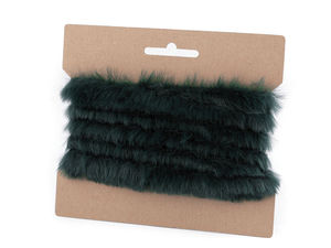 Premium-Kunstfellborte zum Nähen - Flaches Webpelzband für Kleidung & Bastelarbeiten, 2 cm Breite