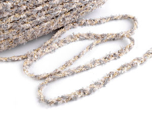 Elegante Zierborte im Chanel-Stil mit Pailletten und Lurex - 10 mm