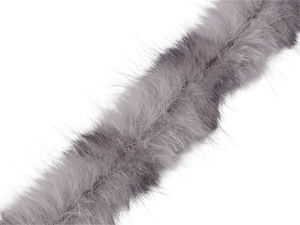Runder Kunstfellbesatz für Kleidung und Dekoration, Tiermuster, Breite 4,5 cm