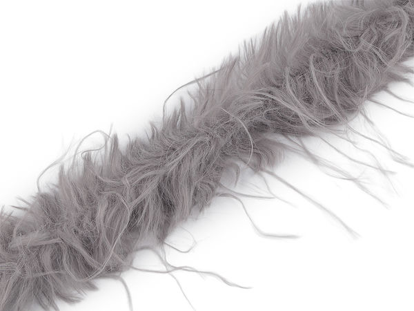 Premium Kunstfellborte mit Nähband, 6 cm Breite - Langhaar-Webpelz für Kapuzen, Mäntel, Basteln & Dekoration