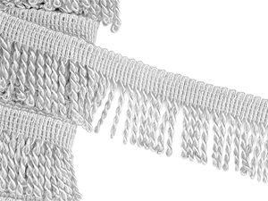 Premium gedrehte Fransenborte (55 mm) – Elegante Zierborte für Polstermöbel, Heimtextilien & Kostüme