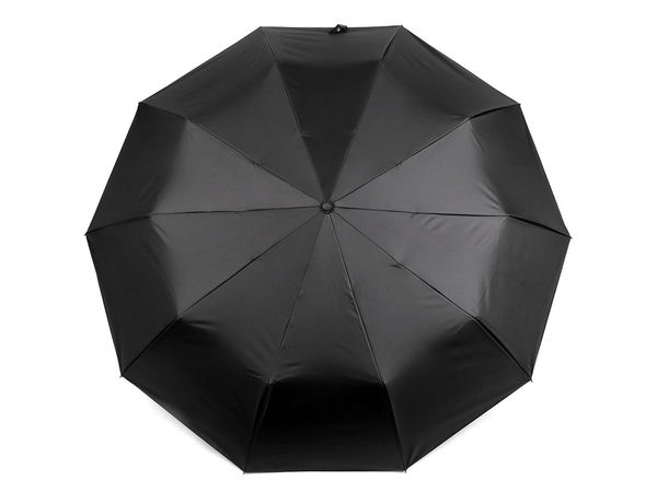 Premium Automatik-Taschenschirm - Windfester großer Unisex-Reiseschirm mit 10 Streben und Griff in edler Holzoptik