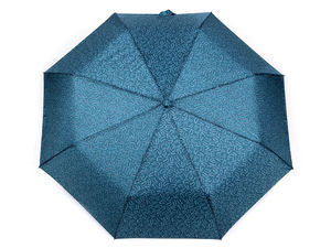 Eleganter Damen-Taschenschirm mit Auf- und Zu-Automatik, UV-Schutz und Blättermotiv