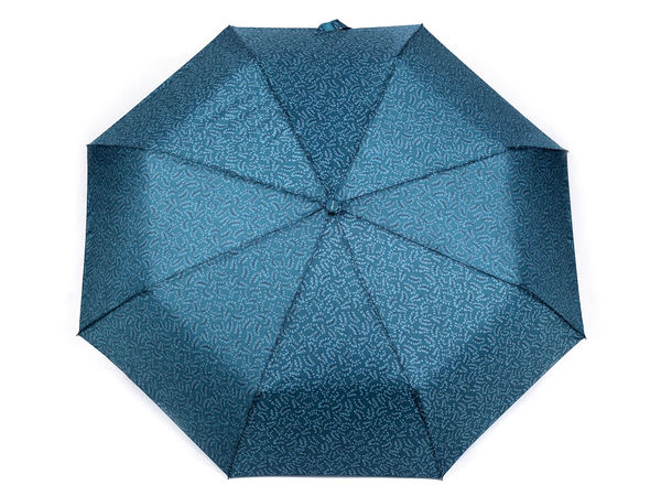 Eleganter Damen-Taschenschirm mit Auf- und Zu-Automatik, UV-Schutz und Blättermotiv