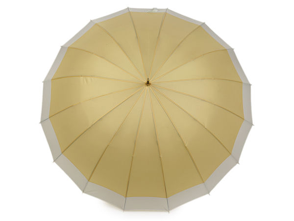 Premium-Stockschirm mit Massivholzgriff - Windfester 16-Segment-Familienschirm für zwei Personen
