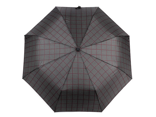 Premium Herren-Taschenschirm - Kompakter windfester Regenschirm mit Griff in Holzoptik und UV-Schutz