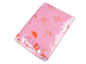 Premium Kinder-Regenmantel wasserdicht mit Kapuze und passender Aufbewahrungstasche - Bunte All-over-Motive